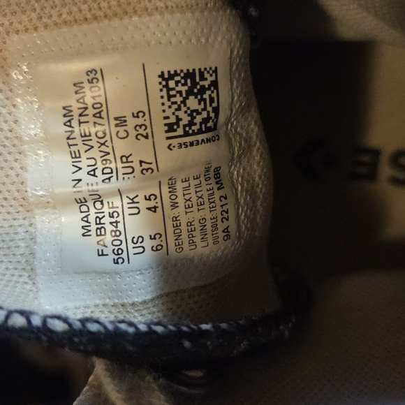 Converse Chuck Taylor Black High Top Sneakers - Picture 4 of 4